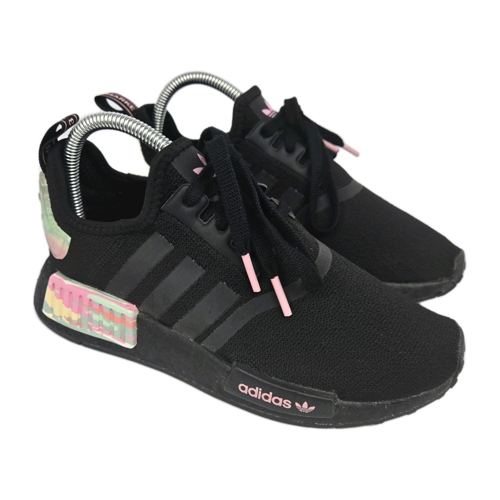 Adidas NMD_R1 I Love Dance Women's Size 6 Athletic Sneaker Core Black True Pink